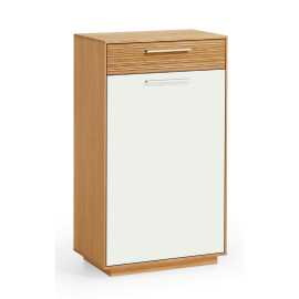 Novel SKRINKA NA TOPÁNKY, biela, farba duba, dub, 60/103/37 cm.