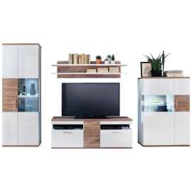 Livetastic OBÝVACIA STENA, biela, farba duba.