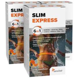 Slim Express – nápoj na chudnutie 6 v 1 s Morosilom® 1+2 ZDARMA. Nápoj na chudnutie 5 v 1 ktorý spaľuje tuk, obmedzuje chuť do jedla, odstraňuje zadržiavanú vodu a blokuje kalórie zo sacharidov.