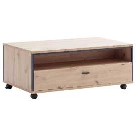 MID.YOU KONFERENČNÝ STOLÍK, antracitová, farba duba, kov, kompozitné drevo, 115/46/70 cm.