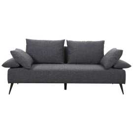 Livetastic ROZKLADACIA POHOVKA, textil, tmavosivá.