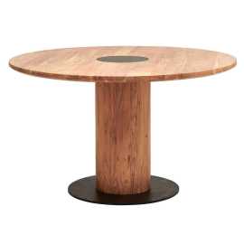 Livetastic JEDÁLENSKÝ STÔL, akácia, čierna, farba akácie, 130/130/76 cm.