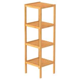 Carryhome REGÁL DO KÚPEĽNE, bambus, hnedá.