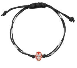 Disney Dvojitý čierny textilný náramok Iron Man Marvel BS00088RL.CS.