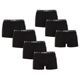 7PACK pánske boxerky Lee Cooper čierné (PO41014) XL, trenky.
Doprajte si výnimočné pohodlie a moderný dizajn s týmito pánskymi boxerkami od obľúbenej značky Lee Cooper.
Kvalitný materiál, ktorý vás nesklame
Boxerky Lee Cooper sú vyrobené z prvotriednej zmesi bavlny a elastanu, ktorá zaručuje mäkkosť, priedušnosť a zároveň pružnosť.
Jednoduchý dizajn, moderný vzhľad a nekonečné pohodlie
Tieto boxerky sa môžu pochváliť originálnym dizajnom.
Prečo si obľúbite boxerky Lee Cooper?

Pohodlie a kvalita: Vysokokvalitná zmes bavlny a elastanu pre celodenné pohodlie.


Všestrannosť: Ideálne na každodenné nosenie, šport a voľnočasové aktivity.


Štýlový detail: Tkaná guma s logom Lee Cooper dodáva moderný vzhľad.

Lee Cooper vyrába kvalitnú spodnú bielizeň už viac ako 100 rokov.
Pánske boxerky a ďalšiu spodnú bielizeň najvyššej kvality nájdete u značky Lee Cooper, ktorá je obľúbená u zákazníkov na celom svete.
Ako sa starať o svoje nové boxerky

Pranie: Na zachovanie farby a kvality materiálu odporúčame boxerky prať pri teplote 40 °C.


Sušenie: Pre dlhšiu životnosť bielizne neodporúčame používať sušičku.


Žehlenie: Boxerky môžete žehliť pri nízkej teplote vhodnej pre bavlnu.

Tip: Nájsť ten správny kus spodnej bielizne, ktorý vám dokonale padne, môže byť náročné.
