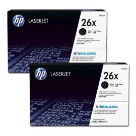 HP 26X CF226XD čierný (black) originálný toner.
Originálny toner = záruka priamo od výrobcu tlačiarne
100 % použitie v tlačiarni - bezproblémové fungovanie s vašou tlačiarňou
Použitím originálnej náplne predlžujete životnosť tlačiarne
Osvedčená špičková kvalita - vysoko kvalitná a spoľahlivá tlač originálnou tlačovou kazetou od prvej do poslednej stránky
Trvalé a profesionálne výsledky tlače - dlhodobá udržateľnosť tlače
Kratšia prodleva pri tlači stránok
Garancia Vašej spokojnosti s použitím našej originálnej náplne
Zabezpečujeme bezplatnú recykláciu originálnych náplní
Zlyhanie náplne v menej ako 1% prípadov
Jednoduchá a rýchla výmena náplne

Kód výrobcu: CF226XD