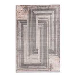 Novel TKANÝ KOBEREC, 200/290 cm, krémová, tmavosivá.