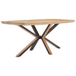 Livetastic JEDÁLENSKÝ STÔL, akácia, čierna, farba akácie, 180/100/76 cm.