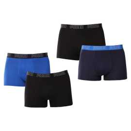 4PACK Boxers para hombre Puma multicolor (701227794 001) XXL.
Disfruta de la combinación perfecta de comodidad y estilo moderno con los calzoncillos Puma para hombre.
Material de calidad que no te defraudará
Los calzoncillos están confeccionados en una mezcla de algodón de primera calidad con un toque de elastano, lo que garantiza su suavidad, transpirabilidad y flexibilidad.
Diseño moderno y corte preciso para llevar a diario
El diseño atemporal y colorido encontrará su lugar en el armario de todo hombre con estilo.
Por qué comprar boxers Puma

Diseño elegante y moderno: El aspecto minimalista con una cómoda cintura elástica confiere a los calzoncillos un estilo elegante apto para cualquier hombre.
Material de calidad: Una mezcla de algodón y elastano proporciona suavidad, transpirabilidad y durabilidad, por lo que los bóxers se adaptan perfectamente a tu cuerpo y duran mucho tiempo.
Corte de precisión y sujeción perfecta: Las perneras más largas proporcionan una cobertura suficiente y evitan las rozaduras en los muslos.

La ropa interior Puma no sólo se adapta a los atletas
La marca Puma es conocida en todo el mundo por sus prendas de vestir y su ropa interior, que lucen atletas famosos.
Cómo cuidar tus bóxers Puma
Para que tus nuevos bóxers te duren mucho tiempo, te recomendamos que sigas estas pautas.

Lavandería: Recomendamos lavar a una temperatura máxima de 40 °C para preservar la calidad del material.
Planchado: No planchar para no dañar las fibras elásticas.
Secado: No se recomienda utilizar secadora para evitar que los bóxers pierdan su elasticidad y forma.

Consejo: Encontrar tu ropa interior favorita puede ser un largo camino, así que queremos que tus piezas favoritas duren mucho tiempo.