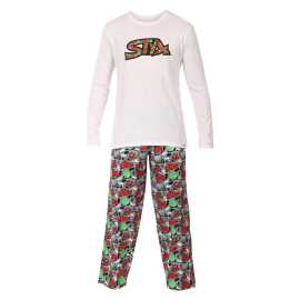 Styx Herren Schlafanzüge Melonen (PDP1459) L.
Möchten Sie zu Hause maximalen Komfort beim Schlafen und Entspannen genießen?
Hochwertige Materialien für maximalen Komfort
Die Pyjamas von Styx für Männer sind aus hochwertigen Materialien gefertigt, die die ganze Nacht lang Komfort garantieren.
Bequeme Passform und modernes Design
Der Pyjama-Schnitt von Styx ist für ultimativen Komfort konzipiert.
Warum sollten Sie sich für einen Pyjama von Styx entscheiden?

Hochwertige Materialien: Baumwollsatin für die Hose, weiche Baumwolle für das Hemd.
Bequeme Passform: Bewegungsfreiheit und maximaler Komfort.
Tschechische Produktion: Qualitätsgarantie und Unterstützung für lokale Produkte.

Qualität aus der Tschechischen Republik - das ist Styx-Unterwäsche
Die Marke Styx verfügt über mehr als 30 Jahre Erfahrung in der Herstellung von Qualitätsdessous und Homewear.
Wie pflege ich den Styx-Pyjama?

Waschen: Bei 30 °C mit einem milden Reinigungsmittel waschen.
Trocknen: Am besten lassen Sie es frei trocknen und verzichten auf den Trockner.
Bügeln: Falls erforderlich, bügeln Sie das Kleidungsstück bei niedriger Hitze von innen nach außen.

Tip: Werden Sie ein Experte für die Pflege von Unterwäsche mit den Ratschlägen in unserem Artikel und geben Sie Ihren Lieblingsstücken die Pflege, die sie verdienen.