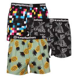 3PACK pánske trenky Horsefeathers Frazier Bundle 4 (AM096F) XL, trenírky.
Ukážte svoj štýl a zmysel pre humor s pánskymi šortkami Horsefeathers.
Kvalitný materiál pre dokonalé pohodlie
Šortky Horsefeathers sú vyrobené zo 100 % bavlny, čo znamená, že vám ponúknu príjemný pocit na pokožke.
Originálny dizajn a pohodlné nosenie
Každý pár šortiek je vybavený jedinečnou potlačou, ktorá dodá vášmu šatníku štýl a moderný nádych.
Prečo si tieto šortky zamilujete?

Originálne potlače, ktoré dodajú zábavu každému dňu.


Pohodlný materiál a voľný strih pre celodenné pohodlie.


Kvalitné spracovanie od značky Horsefeathers, ktorá je synonymom štýlu a spoľahlivosti.

Pánske šortky Horsefeathers majú štýl
Slovo „horsefeathers“ znamená v angličtine „úplný nezmysel“, ale spodná bielizeň od rovnomennej značky vás presvedčí, že pri jej kúpe žiadny nezmysel nehrozí.
Ako sa starať o svoje nové šortky
Aby ste sa uistili, že vaše šortky zostanú čo najdlhšie v skvelej forme, dodržiavajte tieto pokyny:

Pranie: Perte pri maximálnej teplote 30°C s jemnými pracími prostriedkami.


Sušenie: Sušenie v bubnovej sušičke neodporúčame, aby sa materiál nezrazil alebo nepoškodil potlač.


Žehlenie: Šortky môžete žehliť pri nízkej teplote.

Tip: Staňte sa expertom na údržbu spodnej bielizne vďaka radám v našom článku a doprajte svojim obľúbeným kúskom starostlivosť, akú si zaslúžia.