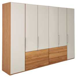 Dieter Knoll SKRIŇA S OTOČNÝMI DVERAMI, dub, farba duba, šampanská, 300/216/58 cm.