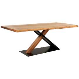 Linea Natura JEDÁLENSKÝ STÔL, akácia, čierna, farba akácie, 200/100/76 cm.
