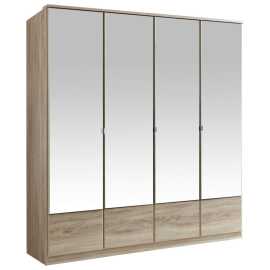 MID.YOU SKRIŇA S OTOČNÝMI DVERAMI, farba duba, 180/199/58 cm.