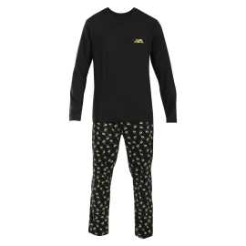 Herenpyjama HUGO zwart (50524764 003) XXL.
Ervaar maximaal comfort en stijl met de HUGO pyjamaset voor heren.
Eersteklas materiaal voor het perfecte gevoel
De pyjama's van HUGO zijn gemaakt van zuiver katoen dat zacht, ademend en aangenaam aanvoelt.
Luxe stijl en functionaliteit in één
Een lange broek en een ruimvallend T-shirt in een minimalistisch ontwerp geven de pyjama een moderne en luxueuze uitstraling waardoor je je niet alleen stijlvol voelt als je slaapt, maar ook als je thuis loungt.
Waarom je van een pyjama van HUGO zult houden

Luxe materiaal: Het hoge katoengehalte garandeert comfort, ademend vermogen en een aangenaam gevoel op de huid.
Elegant ontwerp: Minimalistisch ontwerp en moderne details voegen stijl toe, zelfs tijdens het slapen.
Exclusieve verpakking: De pyjama is verpakt in een elegante doos, waardoor het een perfect cadeau is.

Het merk HUGO zet een lange traditie voort
HUGO kleding en ondergoed zet de geschiedenis voort van het populaire merk Hugo Boss, dat we allemaal associëren met luxe stukken die een vleugje exclusiviteit aan onze garderobe toevoegen.
Hoe verzorg je een herenpyjama van HUGO?
Om ervoor te zorgen dat je pyjama lang in perfecte staat blijft, raden we je de volgende tips aan.

Wasgoed: We raden aan om te wassen op een maximumtemperatuur van 40 °C met milde wasmiddelen.
Drogen: Vermijd drogen in de droogtrommel om het katoen zacht te houden en zijn vorm te behouden.
Strijken: De pyjama kan gestreken worden op een lage temperatuur.

Tip: Het juiste ondergoed vinden dat perfect bij je past, kan een uitdaging zijn.