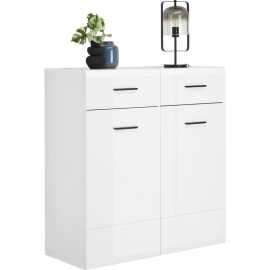 Hom`in SKRINKA NA TOPÁNKY, antracitová, biela, 100/104/42 cm.