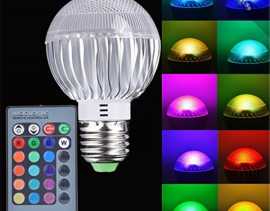 RGB LED žiarovka s diaľkovým ovládaním
