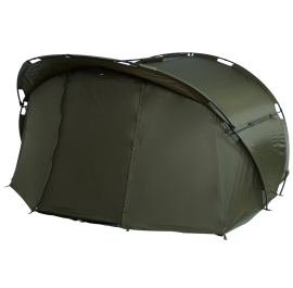 Prologic bivak c series bivvy 2 man.
 • Optimalizovaný vnútorný priestor • Vodeodolný materiál 190D s vodným stĺpcom 8.000mm • Ľahký rám s dvoma rebrami • Predné dvere s rôznymi možnosťami použitia • Veľké zadné ventilačné okno • Zrolovateľný šilt • Ľahká odnímateľná podlaha • 2 pútka so suchým zipsom na prúty • Súprava napínacích tyčí • Súprava kolíkov v puzdre • Vrátane transportnej tašky • Rozmery: 305cm x 300cm x 155cm • Hmotnosť: 9.5kg • Transportné rozmery: 115cm x 30cm