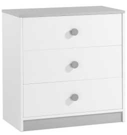 Zásuvková komoda spencer - biela/šedá.

 

Komoda je opatrená troma hlbokými zásuvkami do ktorých môžete uložiť ako drobné oblečenie, tak kozmetiku pre bábätko či iné nevyhnutnosti, ktoré každé dieťa potrebuje.

 

Rozmery zásuvkovej komody Spencer sú 77,2x79,30x44,5cm (š, v, h).

 

Všetky produkty z kolekcie Spencer nájdete nižšie v súvisiacich produktoch.