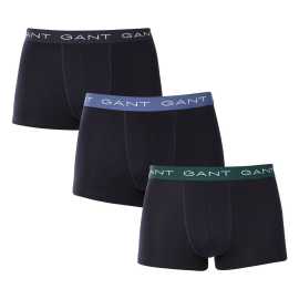 3PACK muške bokserice Gant višebojan (900013003-310) M.
Odlučite se za udobnost i bezvremenski izgled s GANT muškim boksericama u bezvremenskoj kombinaciji boja.
Vrhunski materijal za svakodnevnu udobnost
Bokserice su izrađene od kvalitetne mješavine pamuka i elastana.
Moderan dizajn za posao i spojeve
Jednostavan dizajn nadopunjuje tkani elastični pojas s GANT logotipom , koji je mekan i nimalo ne pritišće.
Zašto biste svakako trebali isprobati GANT bokserice

Visokokvalitetni materijal i udoban kroj: Mekani pamuk s elastanom osigurava udobnost i izvrsno prianjanje uz tijelo.
Moderan minimalistički dizajn: Klasična shema boja i tkana guma s logotipom izgledaju elegantno i moderno.
Svestrana upotreba: Idealno za svakodnevno nošenje, posao, sport i slobodno vrijeme.

GANT donje rublje za elegantne muškarce
Marka GANT sinonim je za preciznu izradu i kvalitetne materijale još od 1949.
Kako se brinuti za GANT muške bokserice
Kako biste dugo održali svoje rublje u izvrsnom stanju, preporučujemo da slijedite ove savjete.

Pranje: Olovka je na maksimalnoj temperaturi od 40 °C.
Sušenje: Bokserice možete sušiti u sušilici - preporučujemo da program za nježno pranje postavite na nižu temperaturu.
Peglanje: Ako je potrebno, možete ih glačati na niskoj temperaturi, idealno okrenuti naopačke.

Savjet: Pronaći pravi komad donjeg rublja koji vam savršeno pristaje ponekad je izazovno.