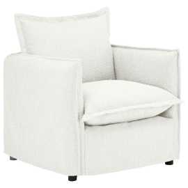 Livetastic KRESLO, textil, biela.