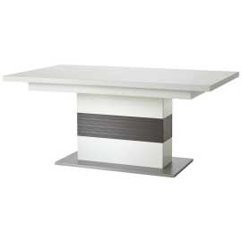 Livetastic JEDÁLENSKÝ STÔL, sivá, strieborná, biela, 180/100/77 cm.