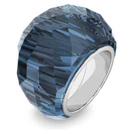 Swarovski Masívny prsteň s modrým kryštálom Nirvana 547437 52 mm.