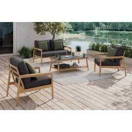 Ambia Garden TERASOVÁ SEDACIA SÚPRAVA 4-dielne, kov, textil, kameň.