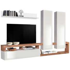 Ti'me VIACDIELNA OBÝVACIA STENA, dub wotan, biela s vysokým leskom.