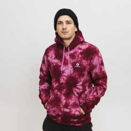 Converse go-to star dyed brushed back fleece pullover hoodie s.