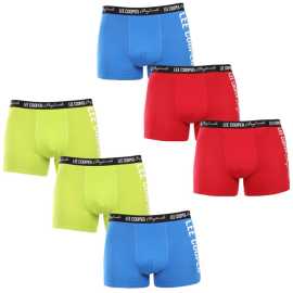 6PACK Boxers para homem Lee Cooper multicolorido (6xPO39510) XL.
Mime-se com um conforto excecional e um design moderno com este conjunto de boxers para homem da popular marca Lee Cooper.
Material de qualidade que não o deixará ficar mal
Os boxers Lee Cooper são fabricados com uma mistura de algodão e elastano de qualidade superior que proporciona suavidade, respirabilidade e flexibilidade.
Design simples, aspeto moderno e conforto infinito
Cada par de boxers deste pack apresenta um design original.
Porque é que vai gostar dos boxers Lee Cooper?

Designdiversificado: Padrões multicoloridos que darão um toque especial ao seu guarda-roupa.


Conforto e qualidade: Mistura de algodão e elastano de alta qualidade para conforto durante todo o dia.


Versatilidade: Ideal para uso diário, actividades desportivas e de lazer.


Pormenorelegante: A borracha tecida com o logótipo Lee Cooper confere um aspeto moderno.

A Lee Cooper fabrica roupa interior de qualidade há mais de 100 anos
Boxers para homem e outra roupa interior da mais alta qualidade podem ser encontrados na Lee Cooper, uma marca que é popular entre clientes de todo o mundo.
Como cuidar corretamente dos seus novos boxers

Lavandaria: Para preservar a cor e a qualidade do material, recomendamos a lavagem dos boxers a 40 °C.


Secagem: Não recomendamos a utilização de uma máquina de secar roupa para prolongar a vida útil da roupa.


Passar a ferro: Os boxers podem ser passados a ferro a uma temperatura baixa adequada ao algodão.

Sugestão: Encontrar a peça de roupa interior certa que lhe assenta na perfeição pode ser um desafio.