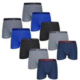10PACK Boxers para homem Gianvaglia multicolorido (023) L.
Experimente o conforto que vai adorar à primeira vista e ao toque.
Material confortável que se adapta a si
Os boxers Gianvaglia são feitos de algodão com uma mistura de poliamida e elastano.
Design moderno para homens que sabem o que querem
O design simples e minimalista é complementado por uma banda elástica tecida com um logótipo distintivo que confere aos boxers um aspeto contemporâneo.
Porque deve experimentar os boxers Gianvaglia

Corte confortável para todos os dias: As pernas mais compridas e o elástico proporcionam apoio e conforto, tornando as cuecas boxer adequadas para uso casual, desporto e actividades de lazer.


Uma combinação de estilo e funcionalidade: Os pormenores modernos conferem aos boxers um estilo distinto que irá animar qualquer guarda-roupa.


Mistura de materiais de alta qualidade: Graças à adição de elastano e poliamida, as cuecas boxer adaptam-se facilmente ao corpo e permanecem confortáveis durante todo o dia.

A roupa interior Gianvaglia dá um toque de moda ao seu guarda-roupa
A marca italiana de lingerie Gianvaglia tem um toque de selvageria sulista.
Como cuidar dos boxers Gianvaglia
Para garantir que os seus boxers duram muito tempo e se mantêm em perfeitas condições, recomendamos os seguintes cuidados:

Lavandaria: Por cuecas boxer a 30°C, que é a temperatura ideal para manter a elasticidade e a forma do material.


Secagem: Não recomendamos a secagem na máquina de secar roupa para evitar danificar a elasticidade da borracha e do material.


Passar a ferro: Se necessário, passar a ferro a uma temperatura baixa adequada ao algodão.

Sugestão: Torne-se um especialista em manutenção de lingerie com as dicas do nosso artigo e dê às suas peças favoritas o cuidado que elas merecem.