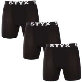 3PACK pánske boxerky Styx long športová guma čierne (3UN960) S, trenky.
Doprajte si pohodlie, ktoré vydrží celý deň, s pánskymi boxerkami Styx.
Kvalitný materiál pre maximálne pohodlie
Boxerky sú vyrobené z prvotriednej zmesi bavlny a umelých vlákien.
Praktický dizajn a česká precíznosť
Boxerky Styx majú predĺžené nohavičky, ktoré poskytujú dodatočnú oporu a zabraňujú odieraniu stehien, čo oceníte pri športe a dlhom sedení v kancelárii alebo v aute.
Prečo si vybrať boxerky Styx

Česká kvalita: Navrhnuté a vyrobené v Českej republike, čo zaručuje najvyššiu kvalitu spracovania.
Prémiové materiály: Kombinácia bavlny, modalu a elastanu pre maximálne pohodlie.
Univerzálny dizajn: Predĺžené nohavice a štýlové športové elastické nohavice na každú príležitosť.

Spodná bielizeň Styx je jednou z najobľúbenejších
Česká značka Styx je medzi zákazníkmi známa najmä vďaka svojej spodnej bielizni s neotrelými vzormi vo výrazných farbách.
Ako sa mám starať o svoje boxerky Styx?

Pranie: Per je na 30 °C s jemným pracím prostriedkom, aby materiál zostal hebký a príjemný.
Sušenie: Sušička sa neodporúča, boxerky sušte voľne na vzduchu, aby si zachovali svoj tvar.
Žehlenie: V prípade potreby žehlite pri nízkej teplote, aby si materiál zachoval svoju mäkkosť.

Tip: Staňte sa expertom na údržbu spodnej bielizne vďaka tipom v našom článku a doprajte svojim obľúbeným kúskom starostlivosť, ktorú si zaslúžia.