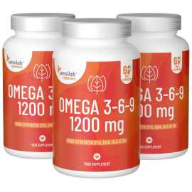 Essentials Omega 3-6-9 1 200 mg, vysoká dávka – 180 kapsúl.