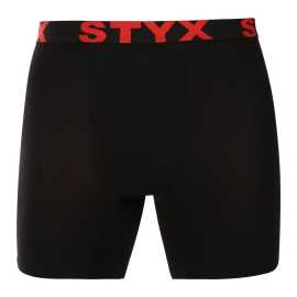 10PACK pánske boxerky Styx long športová guma čierne (10UN9601) XL, trenky.
Doprajte si pohodlie, ktoré vydrží celý deň, s pánskymi boxerkami Styx.
Kvalitný materiál pre maximálne pohodlie
Boxerky sú vyrobené z prvotriednej zmesi bavlny a umelých vlákien.
Praktický dizajn a česká precíznosť
Boxerky Styx majú predĺžené nohavičky, ktoré poskytujú dodatočnú oporu a zabraňujú odieraniu stehien, čo oceníte pri športe a dlhom sedení v kancelárii alebo v aute.
Prečo si vybrať boxerky Styx

Česká kvalita: Navrhnuté a vyrobené v Českej republike, čo zaručuje najvyššiu kvalitu spracovania.
Prémiové materiály: Kombinácia bavlny, modalu a elastanu pre maximálne pohodlie.
Univerzálny dizajn: Predĺžené nohavice a štýlové športové elastické nohavice na každú príležitosť.

Spodná bielizeň Styx je jednou z najobľúbenejších
Česká značka Styx je medzi zákazníkmi známa najmä vďaka svojej spodnej bielizni s neotrelými vzormi vo výrazných farbách.
Ako sa mám starať o svoje boxerky Styx?

Pranie: Per je na 30 °C s jemným pracím prostriedkom, aby materiál zostal hebký a príjemný.
Sušenie: Sušička sa neodporúča, boxerky sušte voľne na vzduchu, aby si zachovali svoj tvar.
Žehlenie: V prípade potreby žehlite pri nízkej teplote, aby si materiál zachoval svoju mäkkosť.

Tip: Staňte sa expertom na údržbu spodnej bielizne vďaka tipom v našom článku a doprajte svojim obľúbeným kúskom starostlivosť, ktorú si zaslúžia.