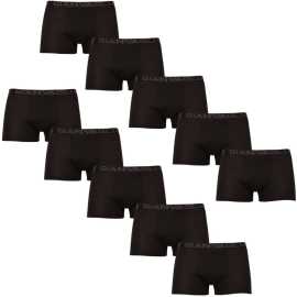 10PACK pánske boxerky Gianvaglia čierné (023) M, trenky.
Vyskúšaj komfort, ktorý si zamiluješ na prvý pohľad a dotyk.
Príjemný materiál, ktorý sa ti prispôsobí
Boxerky Gianvaglia sú vyrobené z bavlny s prímesou polyamidu a elastanu.
Moderný dizajn pre mužov, ktorí vedia, čo chcú
Jednoduchý minimalistický dizajn je doplnený vytkávanou gumou s výrazným logom, ktoré dodáva boxerkám súčasný vzhľad.
Prečo by si mal boxerky Gianvaglia vyskúšať

Pohodlný strih pre každý deň: Dlhšie nohavičky a elastická guma poskytujú podporu a pohodlie, vďaka čomu sú boxerky vhodné na bežné nosenie, šport i voľnočasové aktivity.


Kombinácia štýlu a funkčnosti: Moderné detaily dodávajú boxerkám osobitý štýl, ktorý oživí každý šatník.


Kvalitná zmes materiálov: Vďaka pridanému elastanu a polyamidu sa boxerky ľahko prispôsobia postave a zostávajú pohodlné po celý deň.

Spodná bielizeň Gianvaglia dodá tvojmu šatníku módny švih
Talianska značka spodnej bielizne Gianvaglia v sebe nezaprie južanskú divokosť.
Ako sa starať o boxerky Gianvaglia
Aby ti boxerky dlho vydržali a zostali v perfektnom stave, odporúčame nasledujúcu starostlivosť:

Pranie: Per boxerky na 30 ° C, čo je ideálna teplota pre zachovanie pružnosti a tvaru materiálu.


Sušenie: Neodporúčame sušiť v sušičke, aby nedošlo k poškodeniu pružnosti gumy a materiálu.


Žehlenie: Pokiaľ je potrebné, žehliť je možné na nízku teplotu vhodnú pre bavlnu.

Tip: Staň sa odborníkom na údržbu spodnej bielizne vďaka radám v našom článku a dopraj svojim obľúbeným kúskom starostlivosť, ktorú si zaslúži.