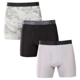 3PACK pánske boxerky Under Armour viacfarebné (1383879 377) XXL, trenky.
Pripravte sa na maximálne pohodlie pri každom pohybe.
Funkčný materiál, ktorý vás udrží v suchu
Boxerky Under Armour sú vyrobené zo zmesi polyesteru a elastanu.
Moderný dizajn a pohodlný strih pre každú príležitosť
Boxerky Under Armour kombinujú štýlový dizajn a športový vzhľad.
Prečo vyskúšať boxerky Under Armour

Rýchloschnúci materiál, ktorý odvádza pot, ideálny pre šport.
Dlhšie nohavice a ergonomický strih pre dokonalé pohodlie.
Vyšívaná guma s logom Under Armour – štýl a funkčnosť v jednom.

Spodná bielizeň Under Armour pre aktívny životný štýl
Značku Under Armour založil bývalý americký futbalista Kevin Plank, ktorý nebol spokojný so svojím športovým oblečením, ktoré sa ľahko spotilo a rozhodne nevoňalo príjemne.
Ako sa starať o boxerky Under Armour
Aby vaše obľúbené boxerky zostali dlho v perfektnom stave, odporúčame dodržiavať tieto pokyny na údržbu.

Pranie: Práť pri 30 °C, ideálne naruby.
Sušenie: Nesušte v sušičke.
Žehlenie: Nežehlite.

 
Tip: Nájdenie správneho kusu spodnej bielizne, ktorý vám perfektne sedí, môže byť niekedy náročné.