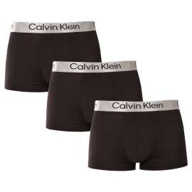 3PACK ανδρικό σορτς μποξεράκι Calvin Klein μαύρο (NB4269-UB1) 4XL.