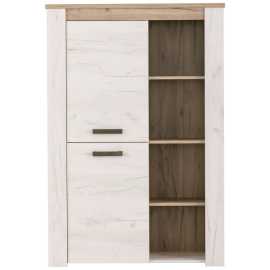 KOMODA, farba duba, farba strieborného duba, 99,5/146,5/36,5 cm.