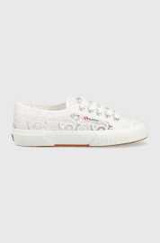 Tenisky Superga 2750 MACRAME dámske, biela farba, S81219W.