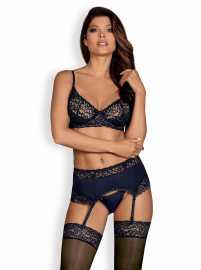 Ženski komplet Obsessive modra (Drimera set) L.
Obsessive so zelo  seksi dizajna.
Paket ne vključuje nogavic.