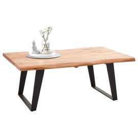 Ambia Home KONFERENČNÝ STOLÍK, čierna, farba akácie, drevo, kov, 115/70/45 cm.