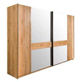 Linea Natura SKRIŇA SO ZRKADLOM, dub, farba duba, 296/214/61 cm.