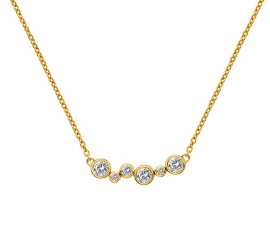 Hot Diamonds Pozlátený náhrdelník s diamantom Gemstone DN213.