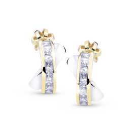 Cutie Jewellery Nadčasové polkruhové náušnice zo zlata Z5023-30-10-X-1S.