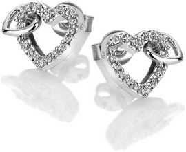 Hot Diamonds Trblietavé náušnice s pravým diamantom Flora DE605.