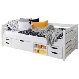 MID.YOU POSTEĽ S ÚLOŽNÝM PRIESTOROM, 100/200 cm biela.