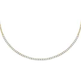 Morellato Luxusný pozlátený náhrdelník s čírymi zirkónmi Scintille SAQF24.