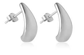 Brilio Módne náušnice z bieleho zlata Tear drop 14/202.831/6 Esp White gold.