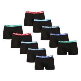 10PACK Boxers para homem Gianvaglia preto (026) 3XL.
Experimente o conforto que vai adorar à primeira vista e ao toque.
Material confortável que se adapta a si
Os boxers Gianvaglia são feitos de algodão com uma mistura de poliamida e elastano.
Design moderno para homens que sabem o que querem
O design simples e minimalista é complementado por uma banda elástica tecida com um logótipo distintivo que confere aos boxers um aspeto contemporâneo.
Porque deve experimentar os boxers Gianvaglia

Corte confortável para todos os dias: As pernas mais compridas e o elástico proporcionam apoio e conforto, tornando as cuecas boxer adequadas para uso casual, desporto e actividades de lazer.


Uma combinação de estilo e funcionalidade: Os pormenores modernos conferem aos boxers um estilo distinto que irá animar qualquer guarda-roupa.


Mistura de materiais de alta qualidade: Graças à adição de elastano e poliamida, as cuecas boxer adaptam-se facilmente ao corpo e permanecem confortáveis durante todo o dia.

A roupa interior Gianvaglia dá um toque de moda ao seu guarda-roupa
A marca italiana de lingerie Gianvaglia tem um toque de selvageria sulista.
Como cuidar dos boxers Gianvaglia
Para garantir que os seus boxers duram muito tempo e se mantêm em perfeitas condições, recomendamos os seguintes cuidados:

Lavandaria: Por cuecas boxer a 30°C, que é a temperatura ideal para manter a elasticidade e a forma do material.


Secagem: Não recomendamos a secagem na máquina de secar roupa para evitar danificar a elasticidade da borracha e do material.


Passar a ferro: Se necessário, passar a ferro a uma temperatura baixa adequada ao algodão.

Sugestão: Torne-se um especialista em manutenção de lingerie com as dicas do nosso artigo e dê às suas peças favoritas o cuidado que elas merecem.